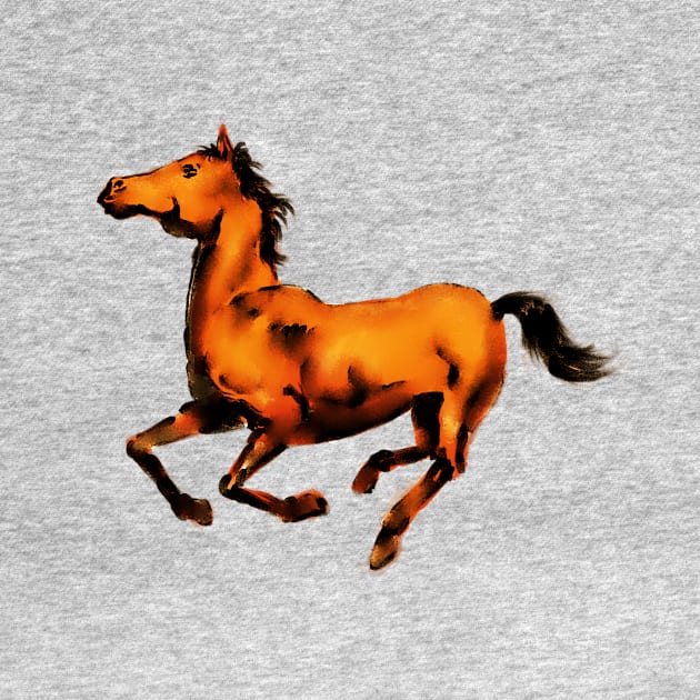 Running Horse by Tapan